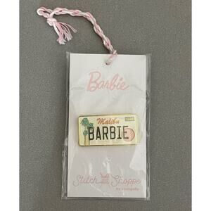 Loungefly BARBIE Stitch Shoppe Pin Malibu Enamel License Plate Barbiecore NEW